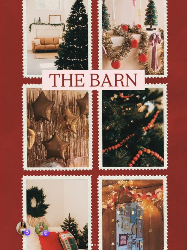 Mood board for Christmas mini sessions by Christy Rice Photography at Humble + Pine in Pataskala, Ohio.